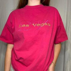 Vintage embroidered Las Vegas tee